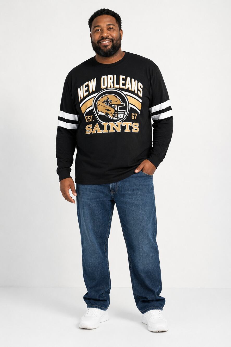 G-III Sports Carl Banks New Orleans Saints Long Sleeve Tee Shirt Mens Size 2X